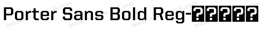 Porter Sans Bold Reg字体转换